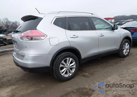 2014 Nissan Rogue Sv из США, поврежденный, VIN 5N1AT2MV6EC844199